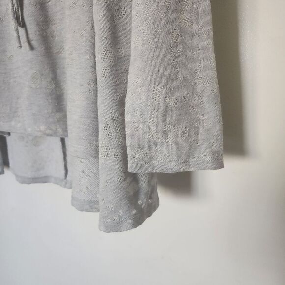 NWOT Anthropologie Maronie Long Sleeve Semi-Sheer Hooded Top Size Large - Picture 7 of 7